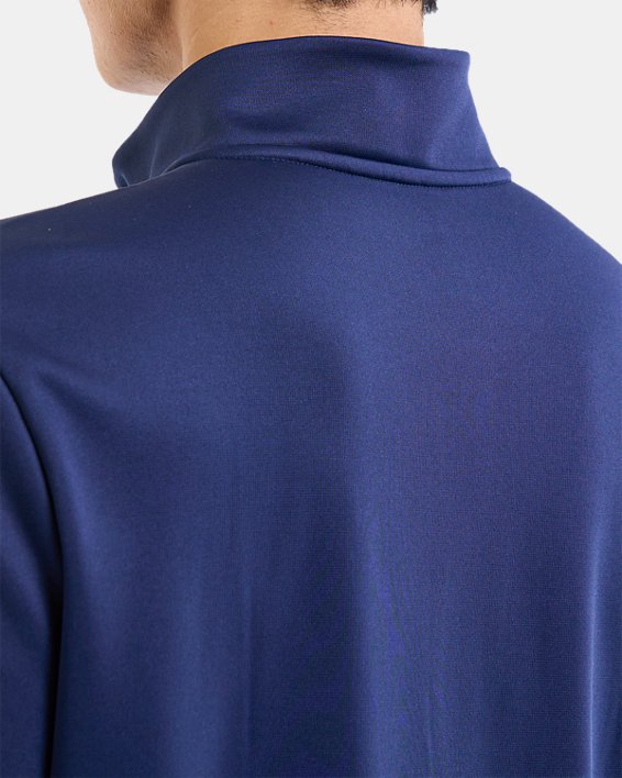 남성 Armour Fleece® ¼ 집 in Blue image number 5